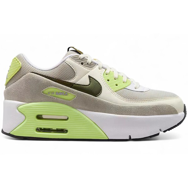 Nike ナイキ レディース スニーカー  【Nike Air Max 90 LV8 Pale Ivory Light Lemon Twist (Women)】  サイズ US_6.5(23.5cm) White/Pale Ivory/College Grey/Light Lemon Twist