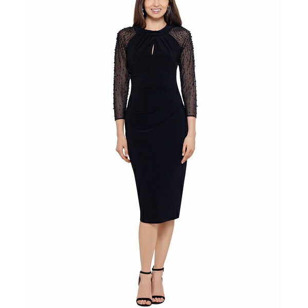 ベッツィ アンド アダム レディース ワンピース トップス Petite Embellished Mesh-Trim Sheath Dress Black 86%OFF! ベッツィ アンド アダム レディース ワンピース トップス Petite Embellished Mesh-Trim Sheath Dress Black 86%OFF!