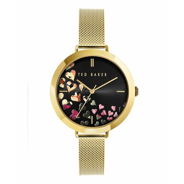 23255円 流行に テッドベーカー レディース ブレスレット バングル アンクレット アクセサリー Women's Ammy Hearts  Gold-Tone Mesh Bracelet Watch 37.5mm