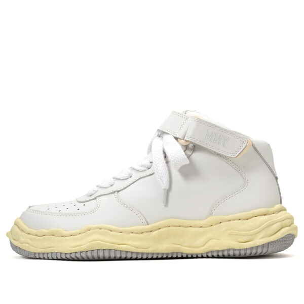 Maison MIHARA YASUHIRO ミハラヤスヒロ メンズ スニーカー  【Maison MIHARA YASUHIRO WAYNE VL OG Sole Leather High-top Sneaker \u0027White\u0027 A09FW729-WHT】  大きさ US_8(26.0糎)