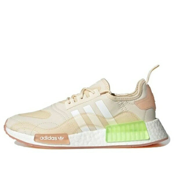 adidas アディダス レディース スニーカー  【(WMNS) adidas NMD_R1 \u0027Wonder White Signal Green\u0027 GZ9281】  大きさ US_7(24.0糎)