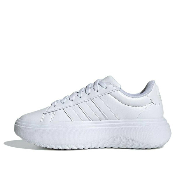 adidas アディダス レディース スニーカー  【(WMNS) adidas Grand Court Platform \u0027Crystal White\u0027 IE1089】  大きさ US_7(24.0糎)