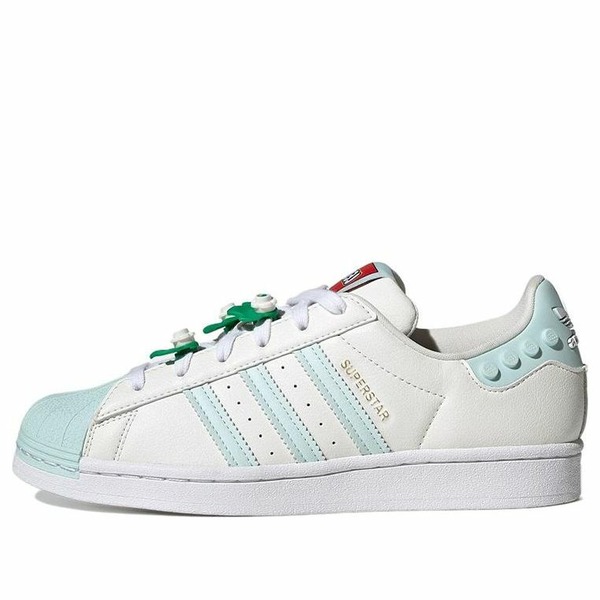 adidas アディダス レディース スニーカー  【(WMNS) adidas LEGO x Superstar \u0027Clear White Ice Mint\u0027 GX7206】  大きさ US_6.5(23.5珊)