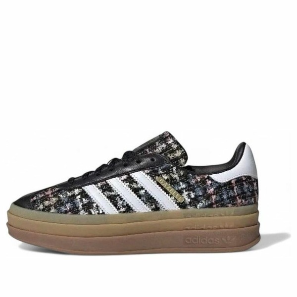 adidas アディダス レディース スニーカー  【(WMNS) adidas Gazelle Bold \u0027Tweed - Black Gum\u0027 JP5672】  大いさ US_7.5(24.5糎)