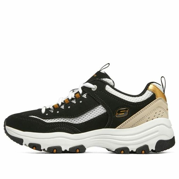 Skechers スケッチャーズ レディース スニーカー  【(WMNS) Skechers D\u0027Lites \u0027Black\u0027 8730066-BKGD】  大きさ US_7(24.0珊)