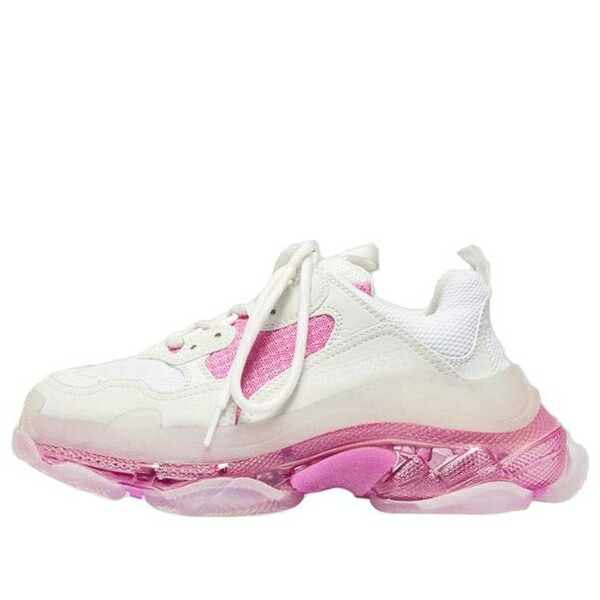Balenciaga バレンシアガ レディース スニーカー  【(WMNS) Balenciaga Triple S Clear Sole Trainer \u0027White Pink\u0027 544351W09ON9025】  大いさ US_6(23.0糎)