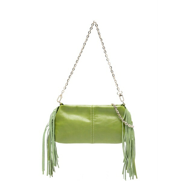 マージュ レディース クラッチペダル御徒面子 御徒面子 Miss m fringed clutch bag Green