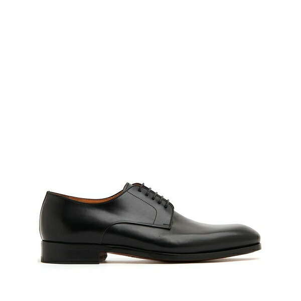 マグナーニ メンズ 御召しものシューズ シューズ Lace-up leather oxford shoes Black