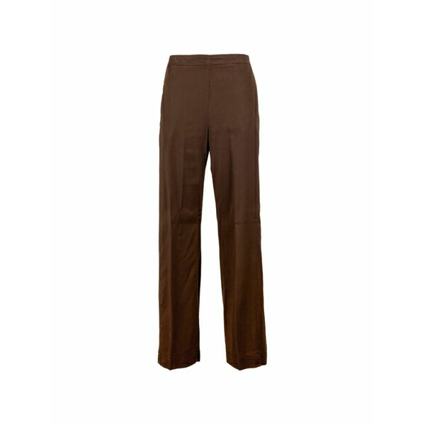 ヴィア マシーニ レディース カジュアルパンツ ボトムス Straight-leg trousers Brown