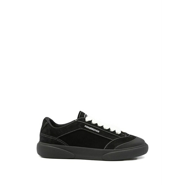 カサブランカ メンズ スニーカー シューズ Del mar contrast stitch sneakers Black｜asty