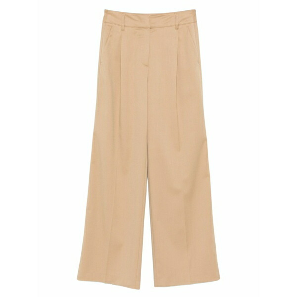 マルコポーロ レディース 心地好いズボン下 ボトムス Pleated trousers Neutrals