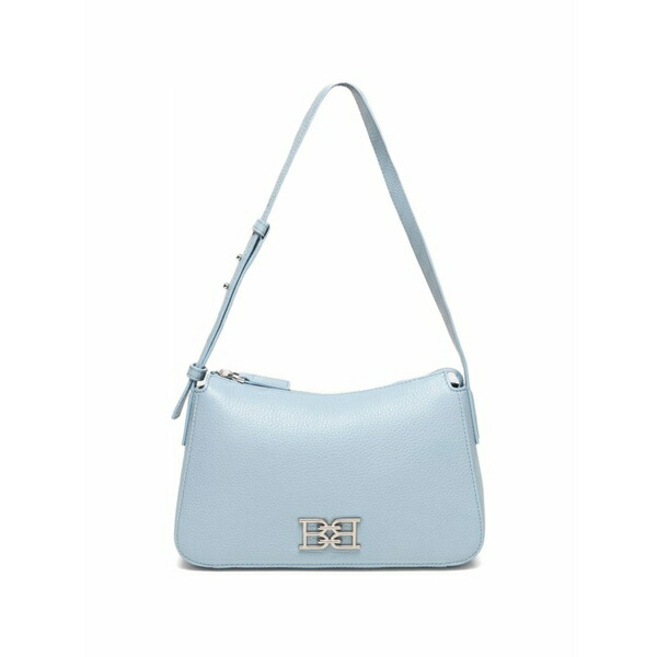 バリー レディース ショルダーバッグ 御徒面子 Small logo-detail grained leather shoulder bag Blue