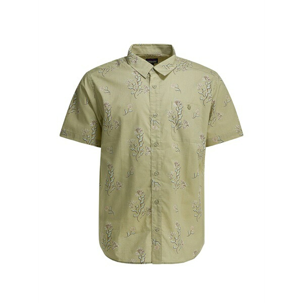 パタゴニア メンズ プルオーバー トップス Floral-print short-sleeve shirt Green