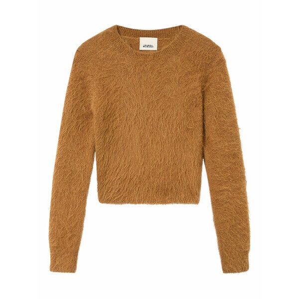 イザ呼びりん マラン レディース 編み物\u0026プルオーバー アウター Hermine sweater  Brown