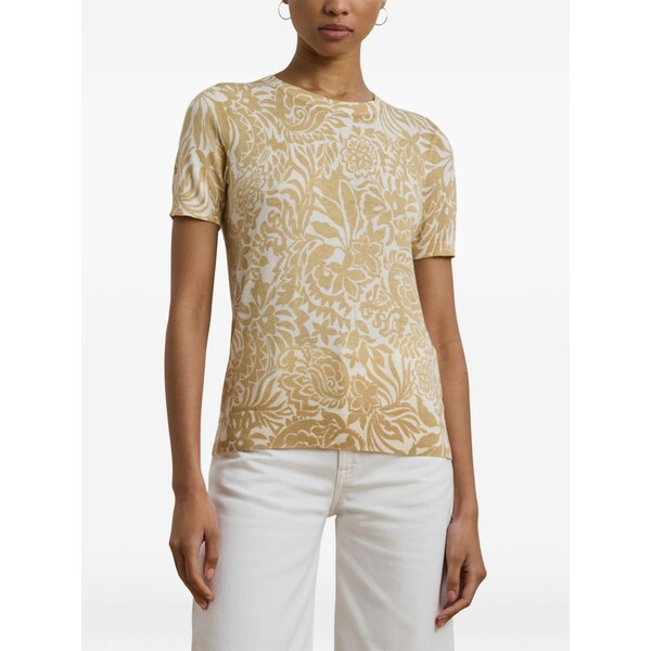 ラルフローレン レディース Tシャツ トップス Floral print top Neutrals|asty