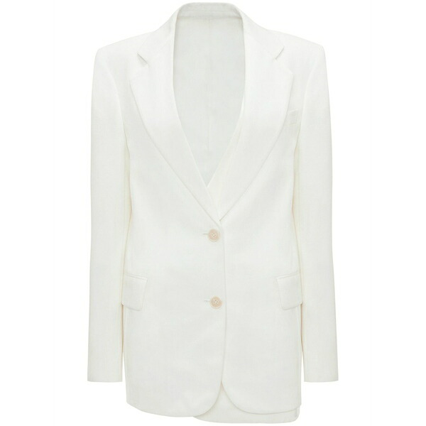 ヴィクトリア ベッカム レディース 上衣＆上衣 アウター Asymmetric double-layered blazer White