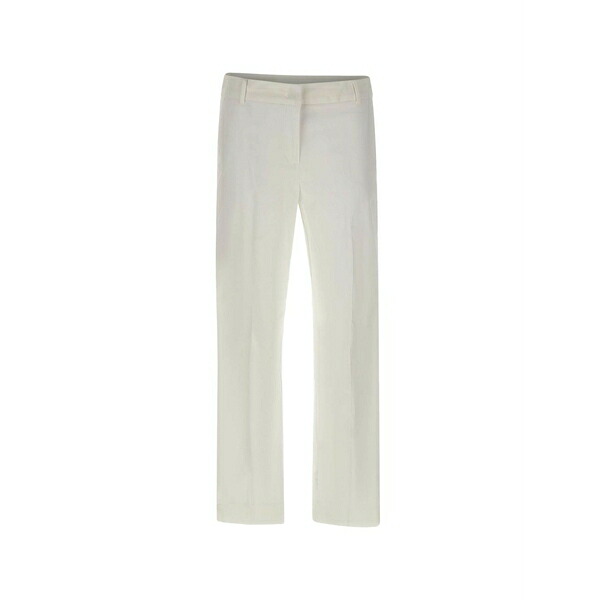 マレーラ レディース カジュアルパンツ ボトムス Belt loops crease trousers White｜asty