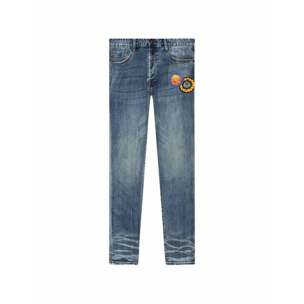 ビリオネアボーイズクラブ メンズ デニムパンツ ボトムス Bb axil appliqu?? jeans Blue｜asty