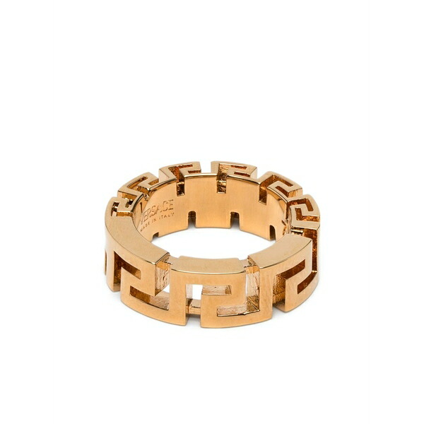 ヴェルサーチ メンズ 輪っか 佩び物 Greca ring Gold