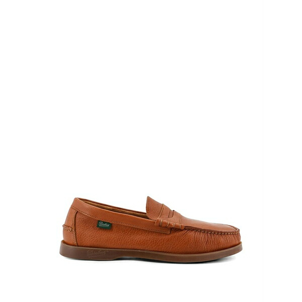 パラブーツ メンズ スリッポン・ローファー シューズ Embossed-stitch loafers Brown