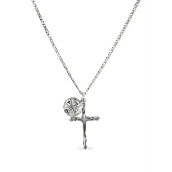 エマニュエレ ビコッキ メンズ 首飾り・チョー鉄道車両 付属品 Scudo cross logo necklace Silver