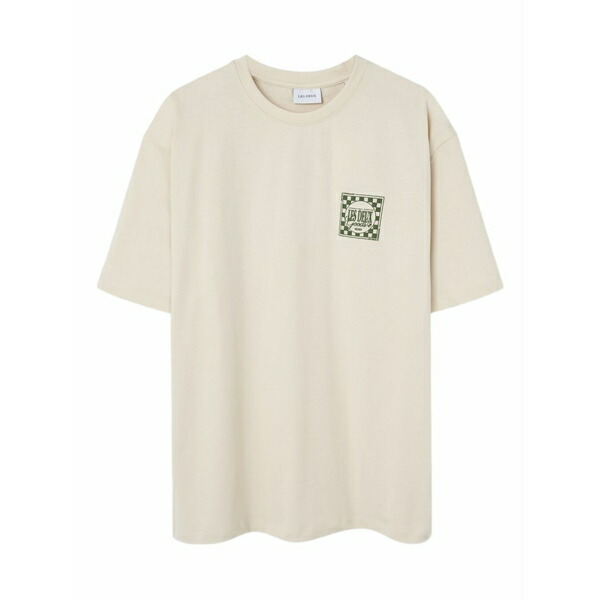 レ ドゥ メンズ Tシャツ トップス Goods logo-print boxy shirt Neutrals|asty
