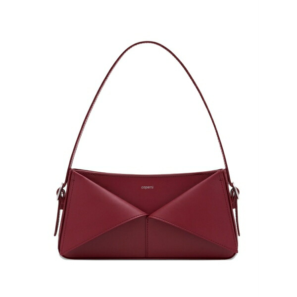 コペルニ レディース ショルダーバッグ 御徒面子 Leather shoulder bag Red