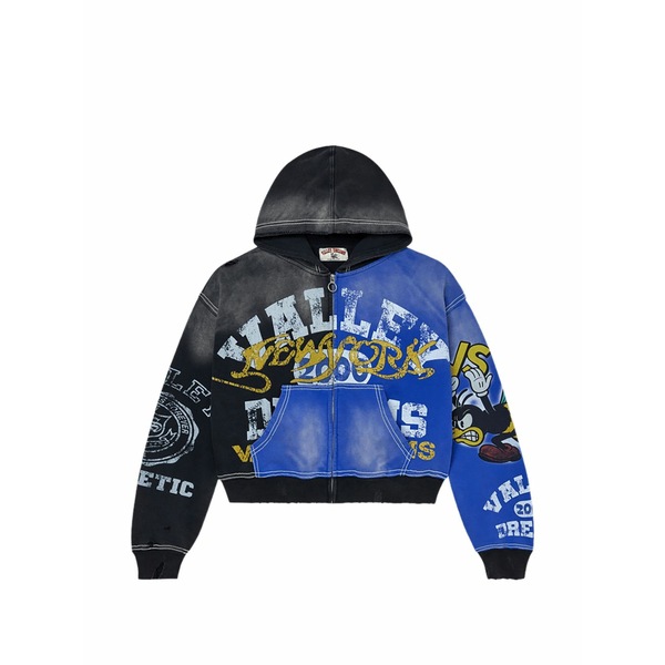 頭を覆う物 メンズ パーカー・スウェットシャツ アウター Big zip-up hoodie Black トップス-メンズファッション