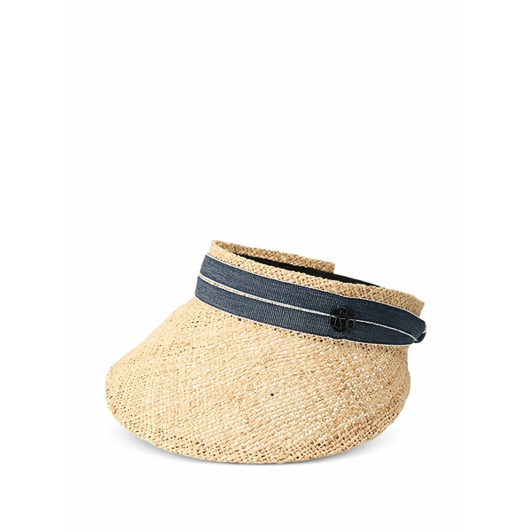 メゾンミッシェル レディース 帽子 アクセサリー Pat ribbon visor Neutrals|asty