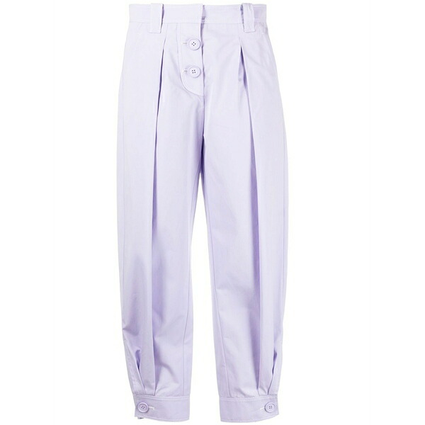 クリツィア レディース カジュアルパンツ ボトムス High-waisted tailored trousers Purple