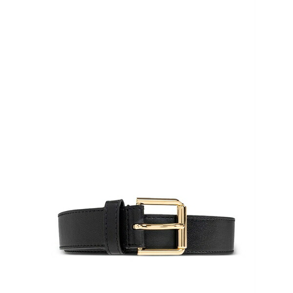 ジバンシー レディース 三尺帯 付属物 Gold-buckle leather belt Black