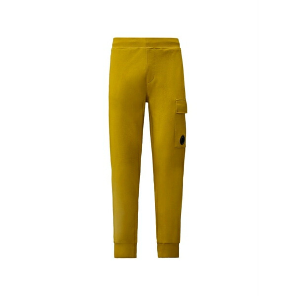 シーピーカンパニー メンズ カジュアルパンツ ボトムス Diagonal raised cargo-pocket cotton track pants Yellow｜asty