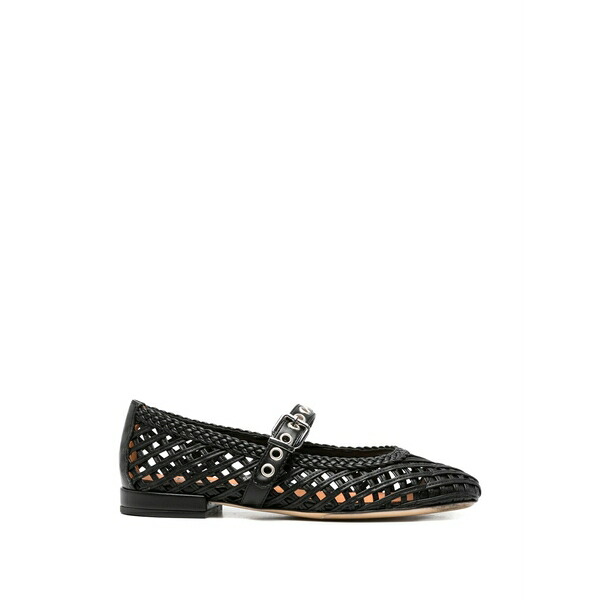 エヴァルーナ レディース パンプス シューズ Buckle-fastening flat pumps Black｜asty
