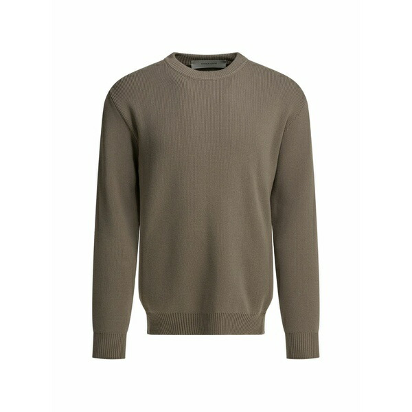 ゴールデングース メンズ 編み物\u0026プルオーバー アウター Ribbed-knit sweater Brown