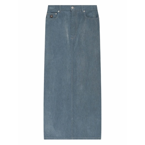 モスキーノ レディース スカート ボトムス Midi button-fastening denim skirt Blue