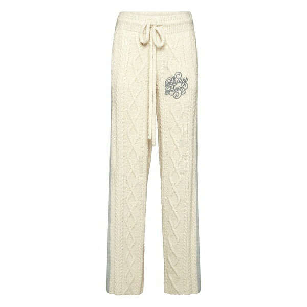 フィリッププレイン レディース カジュアルパンツ ボトムス Knitted straight-leg trousers White|asty