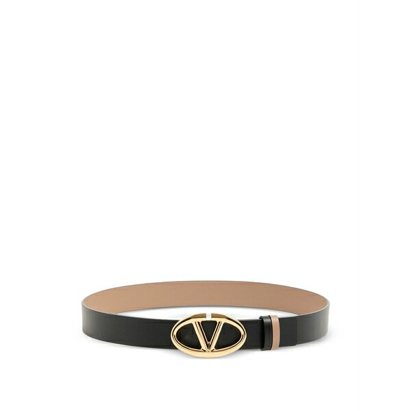 ヴァレンティノ ガラヴァーニ レディース 三尺帯 付属物 Vlogo the bold edition reversible calfskin belt, 30粍 Black