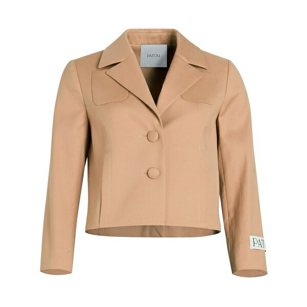 ジャンパトゥ レディース 上衣＆上衣 アウター Cropped blazer Neutrals