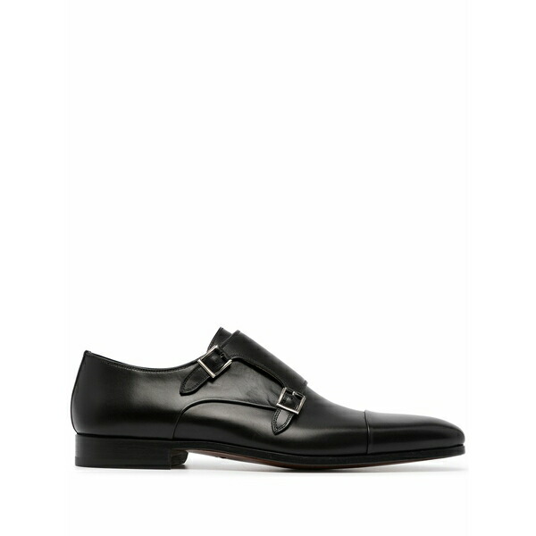 マグナーニ メンズ 御召しものシューズ シューズ Double-buckle monk shoes Black