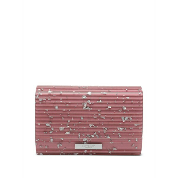 カートジェイガーロンドン レディース クラッチペダル御徒面子 御徒面子 Eagle embellished chain clutch bag Pink