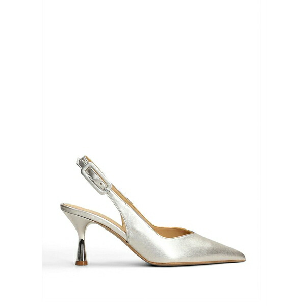 フラテッリ ルッソ レディース パンプス シューズ Pointed-toe slingback pumps Silver