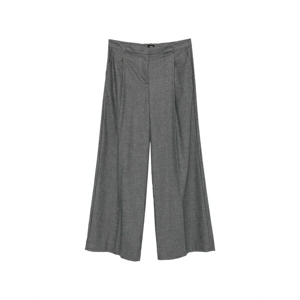 ピンコ レディース 心地好いズボン下 ボトムス Check-pattern trousers Grey