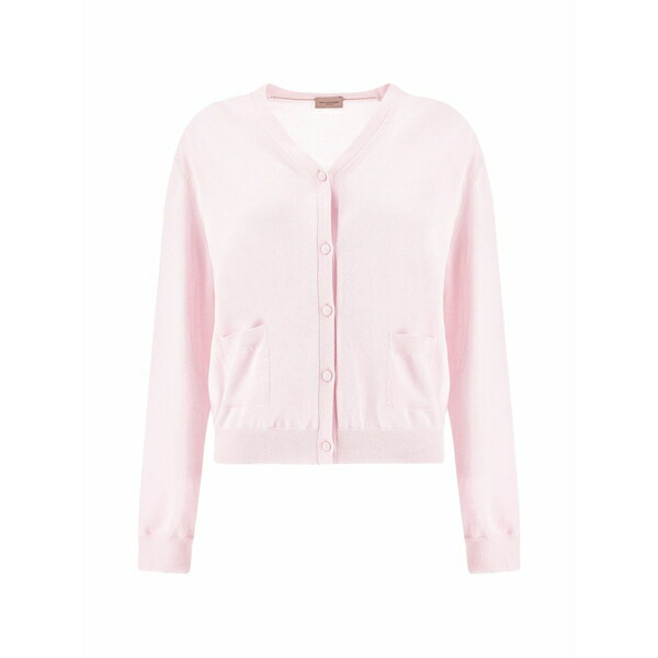 ポールアンドシャーク レディース ジレー アウター V-neck patch-pocket cardigan Pink