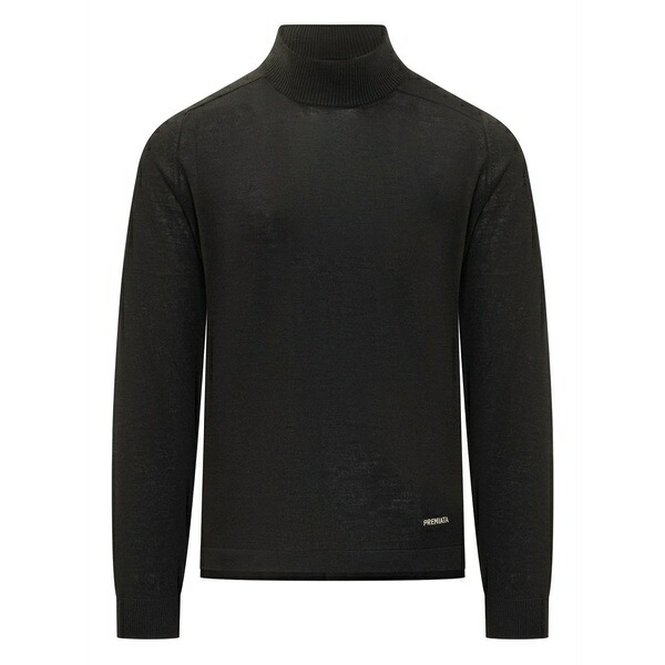 プレミアータ メンズ ニット&セーター アウター Roll-neck pullover Black｜asty
