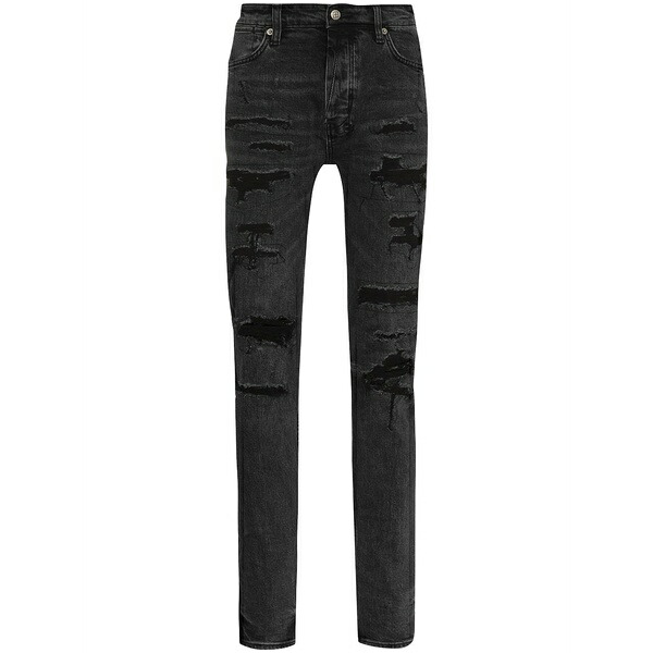 スビ メンズ デニムパンツ ボトムス Dynamite skinny jeans Black｜asty