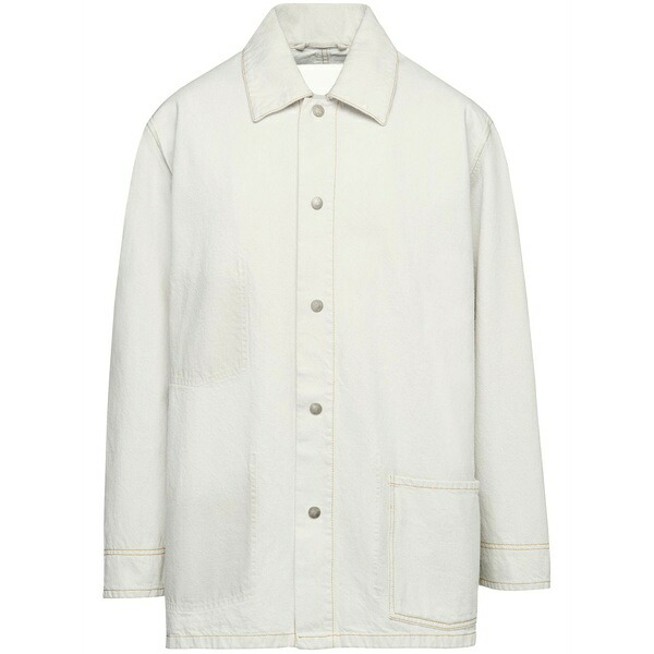 マルタンマルジェラ レディース 上衣＆上衣 アウター Selvedge denim shirt jacket Neutrals