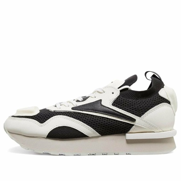 Reebok リーボック メンズ スニーカー  【Reebok Classic Leather Nylon Plus \u0027HYMNE White Black\u0027 100208751】  大いさ US_5(23.0糎) スニーカー-メンズ靴
