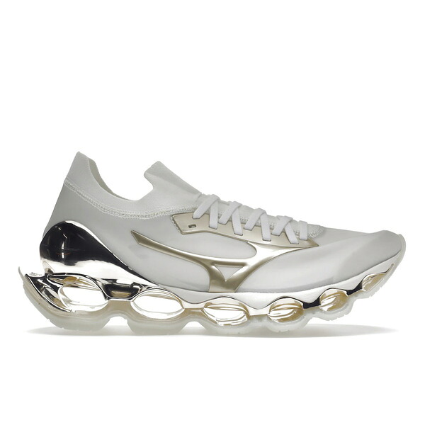 Mizuno ミズノ メンズ スニーカー  【Mizuno Wave Prophecy Hajime Sorayama Champagne Gold】  サイズ US_7(25.0cm) White/Champagne Gold