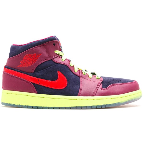 Jordan ジョーダン メンズ スニーカー  【Jordan 1 Mid Year of the Snake (2013)】  大きさ US_10.5(28.5珊) Blackened Blue/Hyper Red-Raspberry Red-Volt