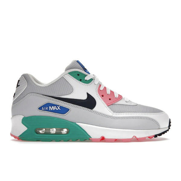 Nike ナイキ メンズ スニーカー 【Nike Air Max 90 South Beach】 サイズ US_10.5(28.5cm) White/Obsidian-Pure Platinum-Blue Nebula｜asty